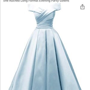 Size 2 light blue prom dress/ball gown.